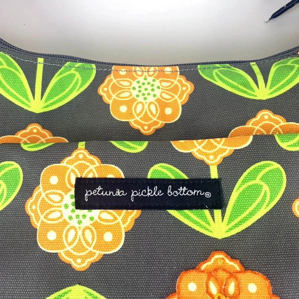 Petunia Pickle Bottom Touring Diaper Bag Santiago Sunset Sling Hobo Tote Pad SEE